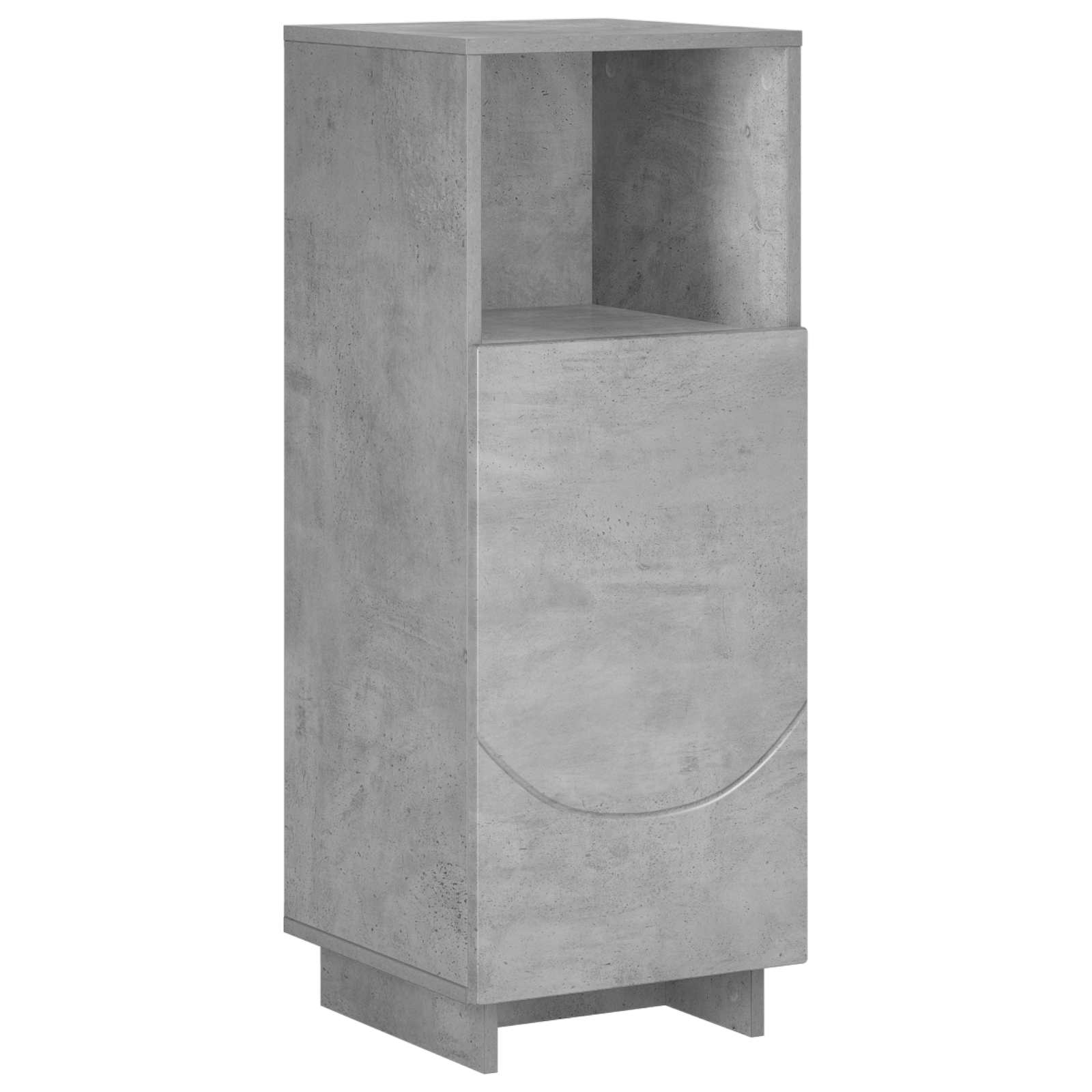 Badezimmerschrank Betongrau 36,5 X 38 X 95 Cm Holzwerkstoff Vidaxl