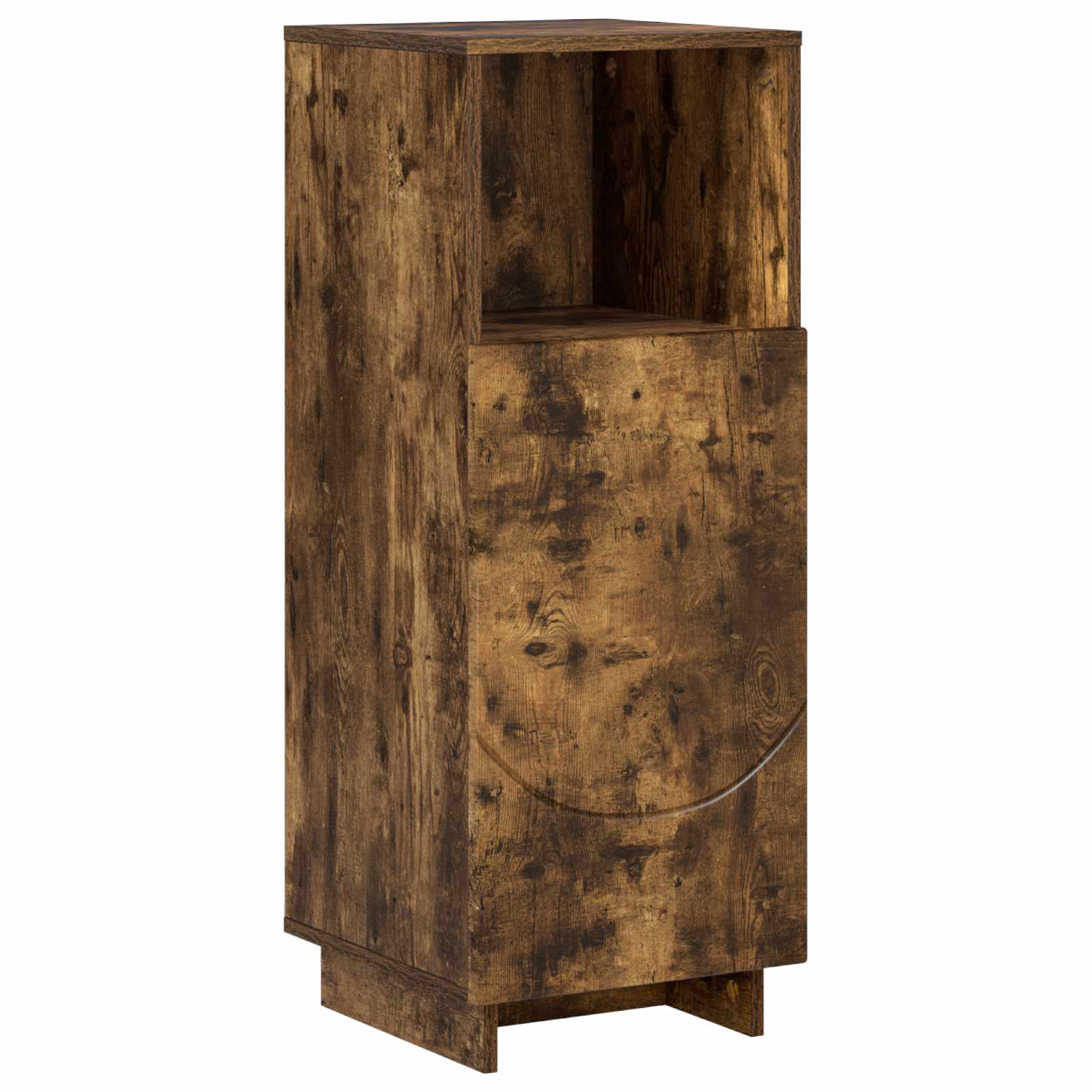 Badezimmerschrank Räuchereiche 36,5 X 38 X 95 Cm Holzwerkstoff Vidaxl