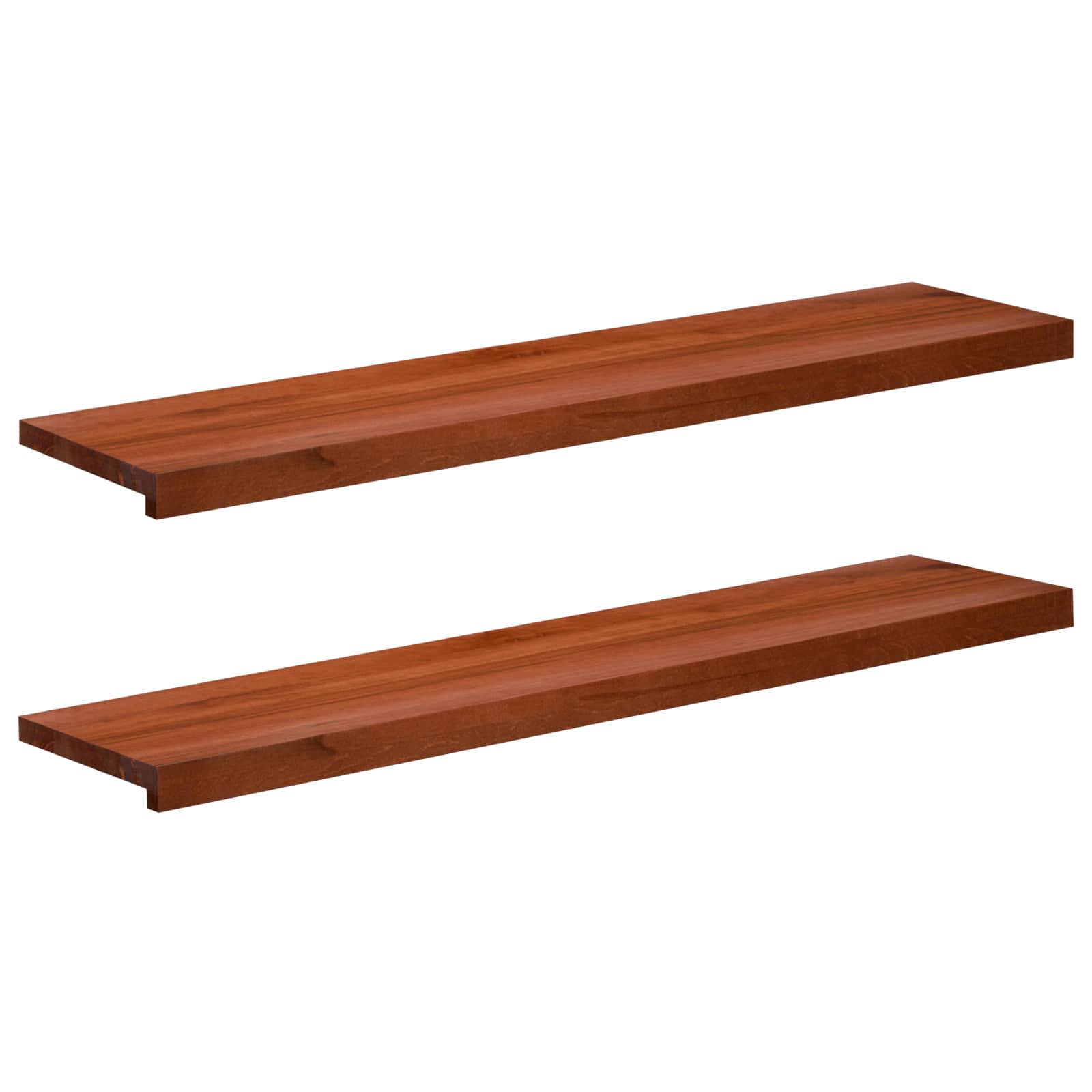 Treppenstufen 2 Stk. 120 X 25 X 2 Cm Braun Massivholz Buche Vidaxl