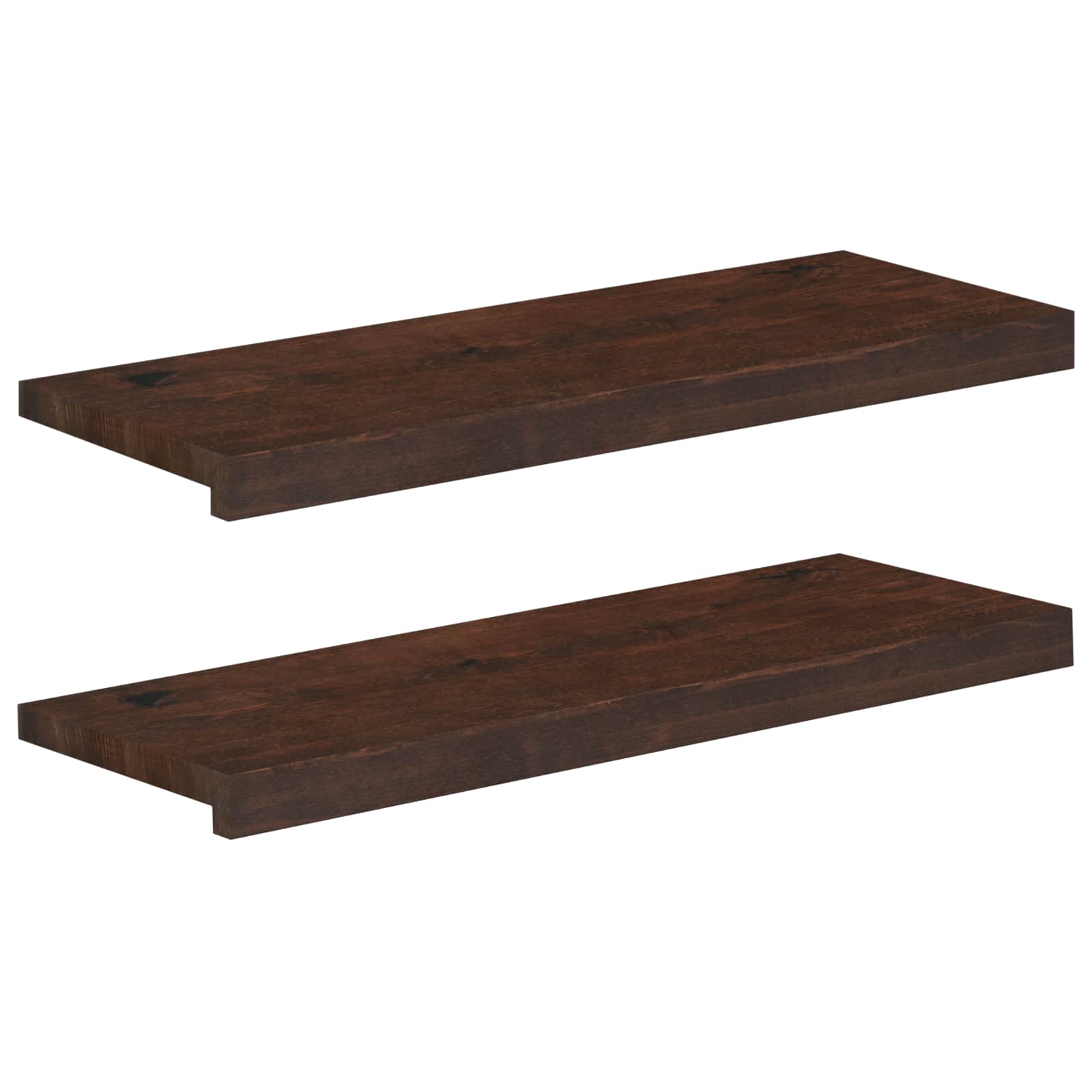 Treppenstufen 2 Stk. 80 X 25 X 2 Cm Dunkelbraun Vidaxl
