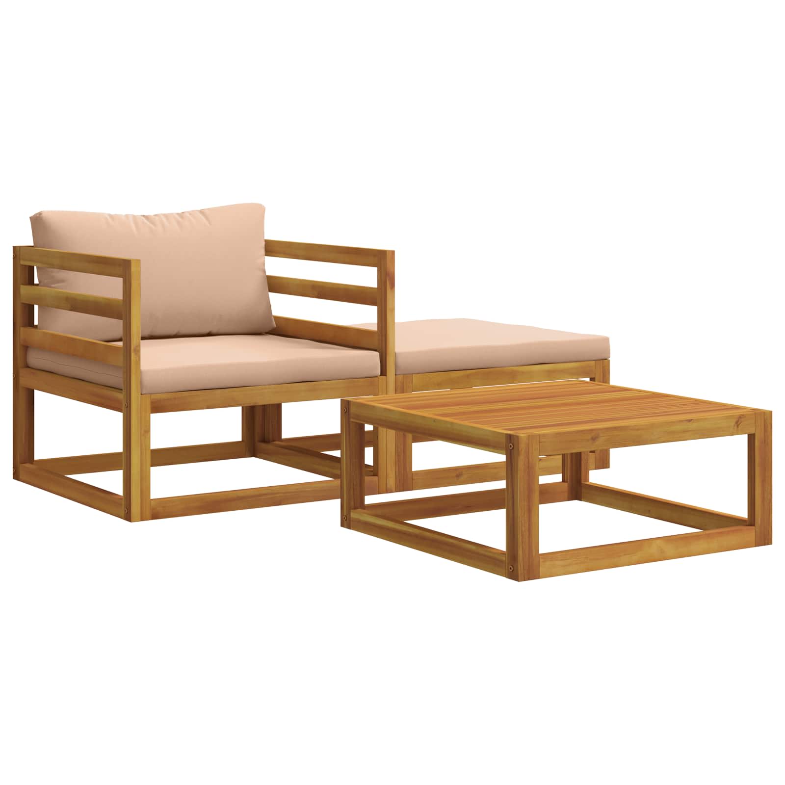 3 Stk. Modulares Sofa-set Mit Kissen Vidaxl