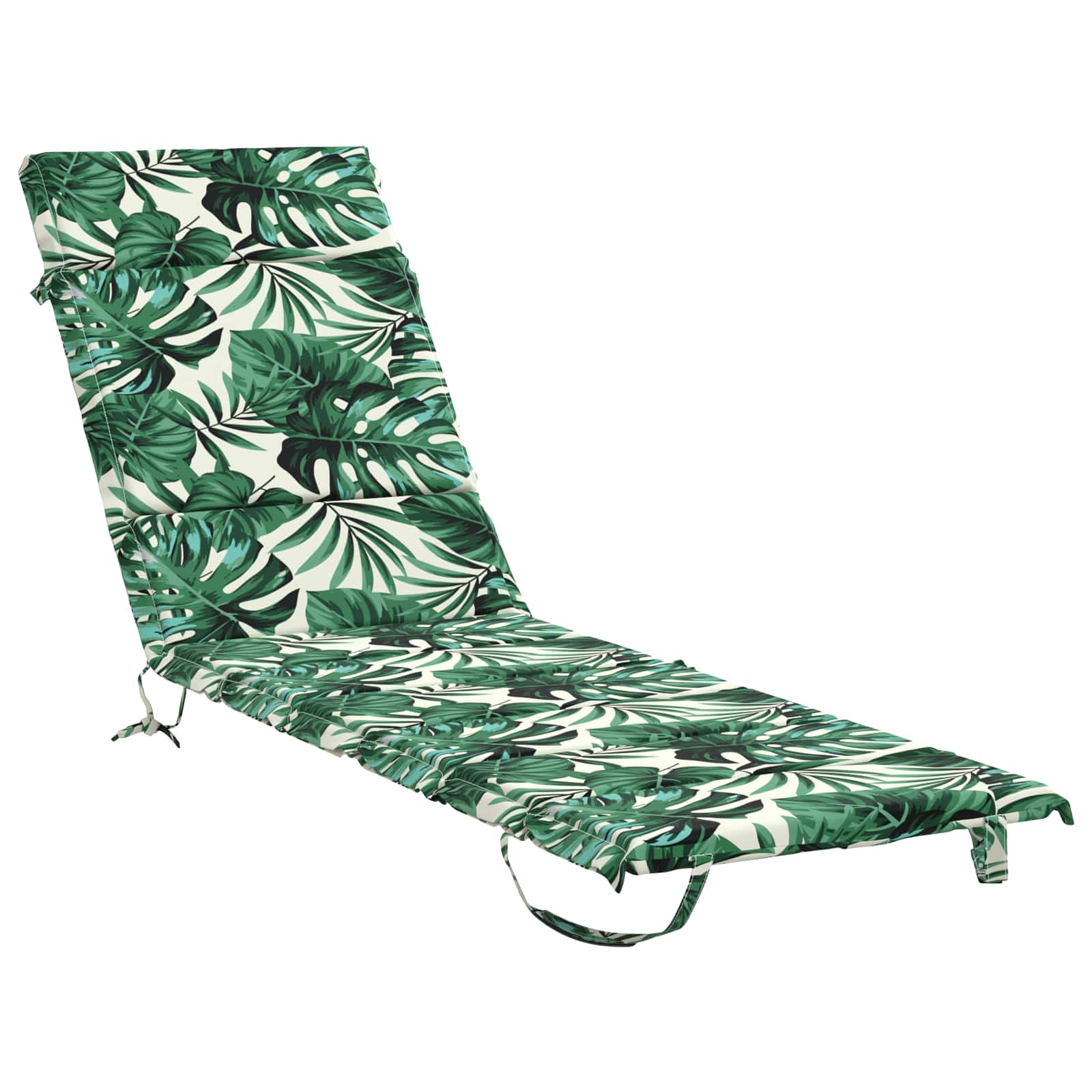 Sonnenliege Kissen Gemert 100 % Polyester Blattmuster Vidaxl