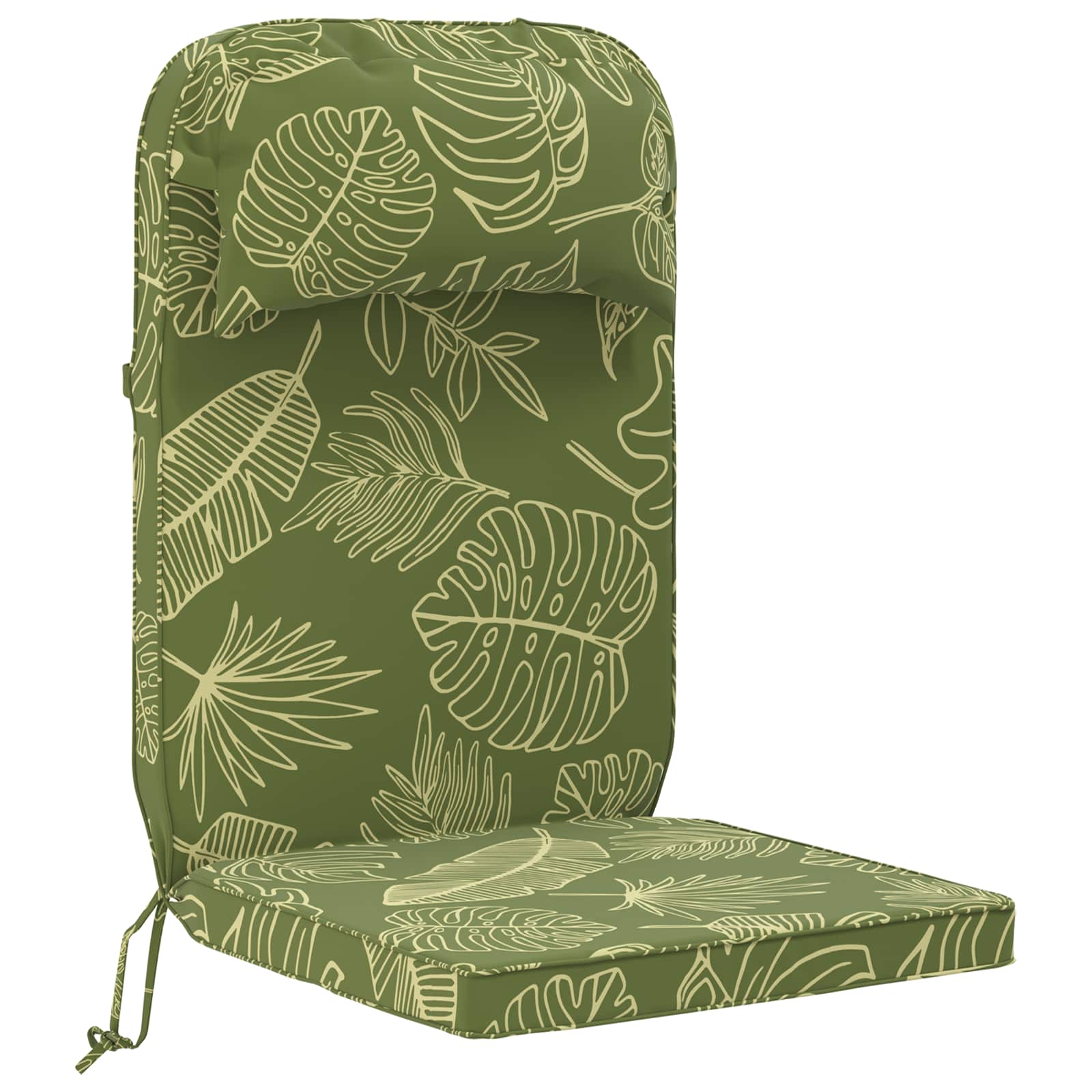 Sonnen-lounger Kissen 100 % Polyester Blattdesign Vidaxl