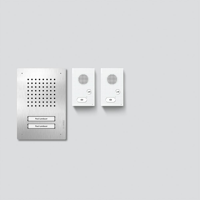 Siedle&amp;Söhne Audio-Set Siedle Classic Edelstahl/Weiß SET CLAB 850-2 E/W