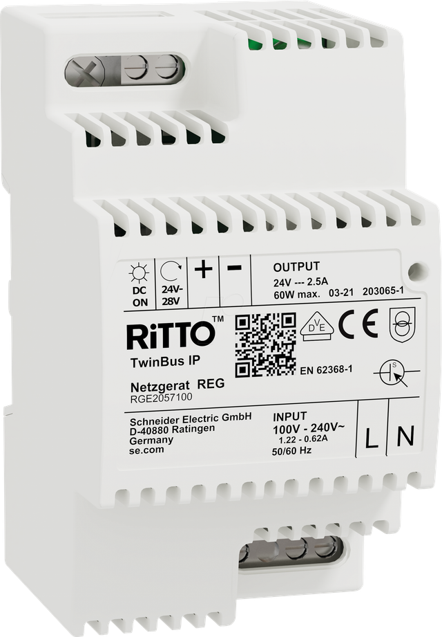 Ritto Netzgerät 24V DC, 60 W, grau RGE2057100