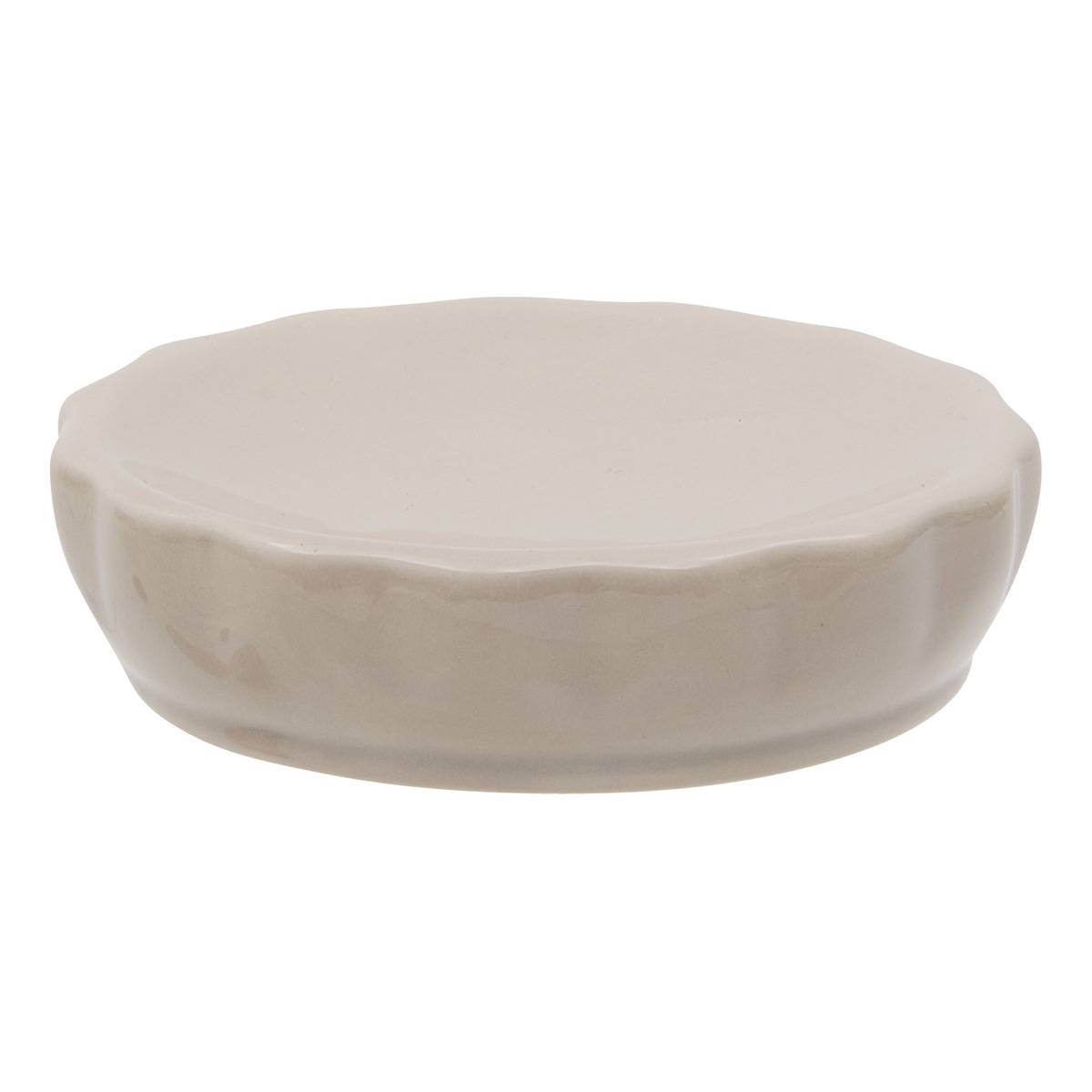 Colorama-seifenhalter Aus Keramik, Durchmesser 11 Cm, Beige - 5five