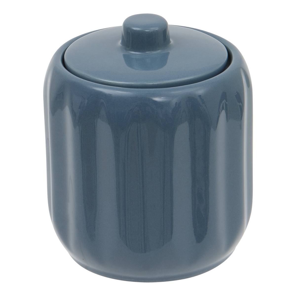 Colorama-wattebehälter Aus Keramik, Durchmesser 12,5 Cm, Blau - 5five