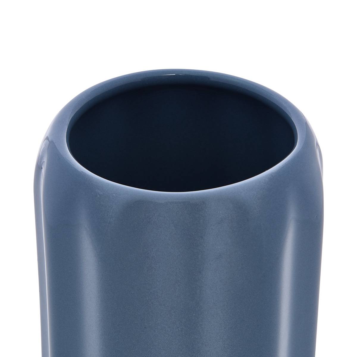Colorama-zahnbürstenhalter Aus Keramik, D. 8 X H. 12 Cm, Blau - 5five