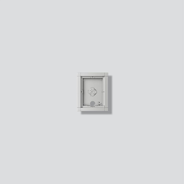 Siedle&amp;Söhne Gehäuse-Aufputz Silber-Metallic GA 612-1/1-01 SM