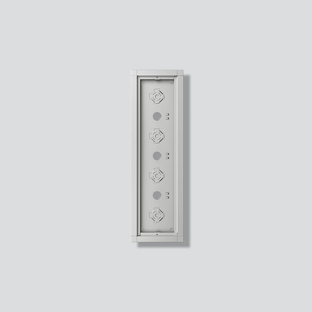 Siedle&amp;Söhne Gehäuse-Aufputz Silber-Metallic GA 612-4/1-01 SM