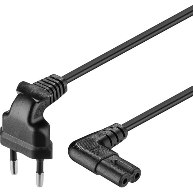 Goobay Netzkabel 3m,m.Winkelsteckersw 97354