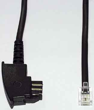 E+P Elektrik Telefon-Anschlusskabel 10m T 45
