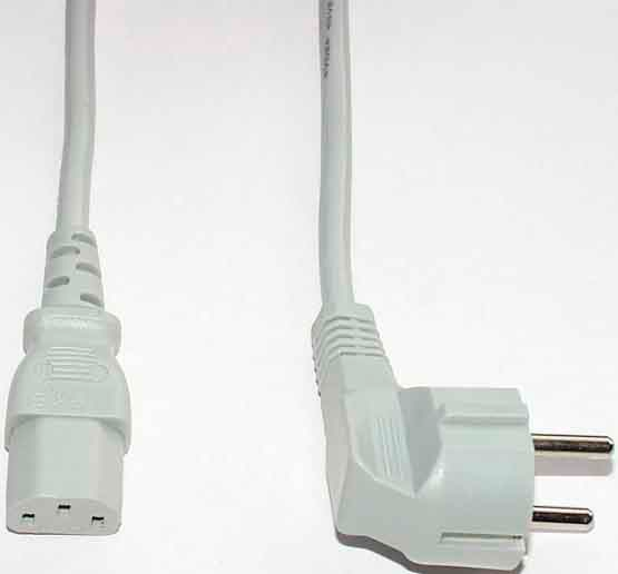 E+P Elektrik Kaltgeräte-Netzkabel 2m,sw SW 14