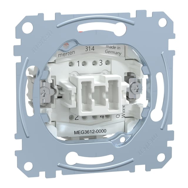 Merten Ausschalter-Einsatz 2-pol. 2-pol.16AX 250VAC MEG3612-0000