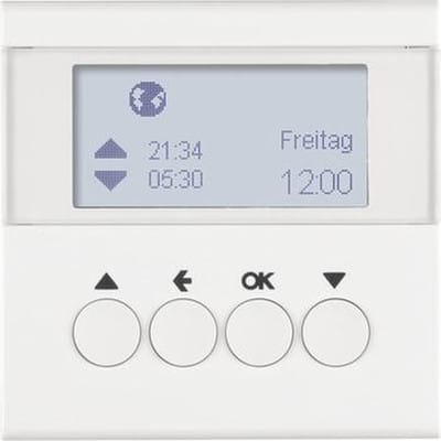 Berker Jalousie-Schaltuhr polarweiß glänzend 85741189