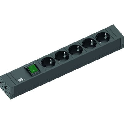 Bachmann Steckdosenleiste 5xSchutz mit Schalter 2m 420.0013 - 4200013