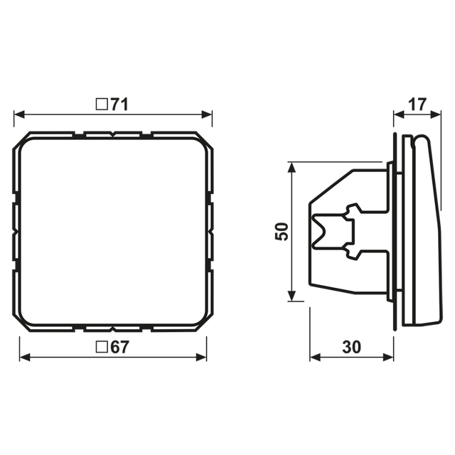 Jung SCHUKO-Steckdose 16A 250V Klappdeckel CD 1520 BFKL BR - CD1520BFKLBR