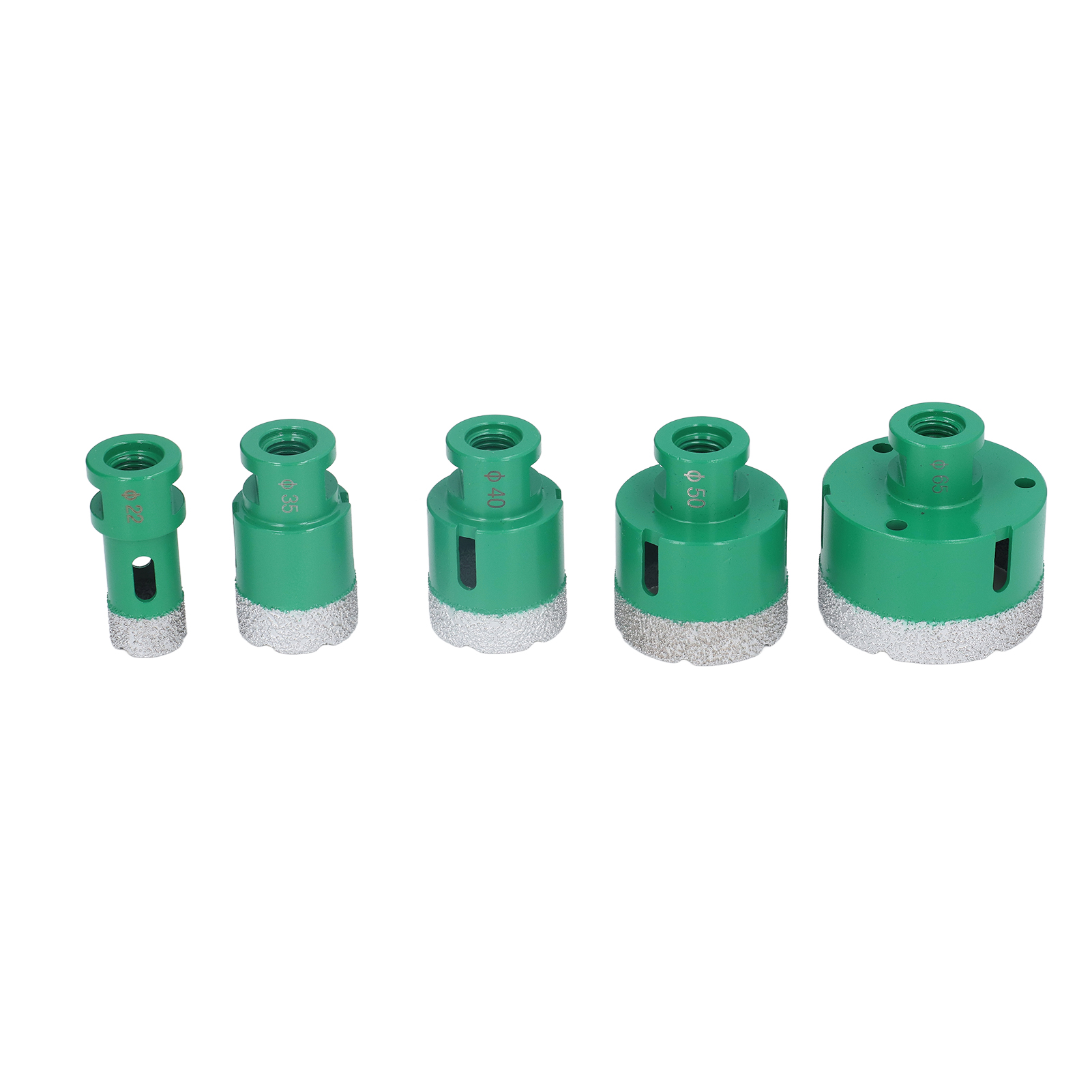 Set Mit 5 M14 Diamant-kernbohrern Zum Bohren Von Glas, Fliesen Und Marmor, Lochsäge/lochöffner, Professionelles Bohrwerkzeug-set