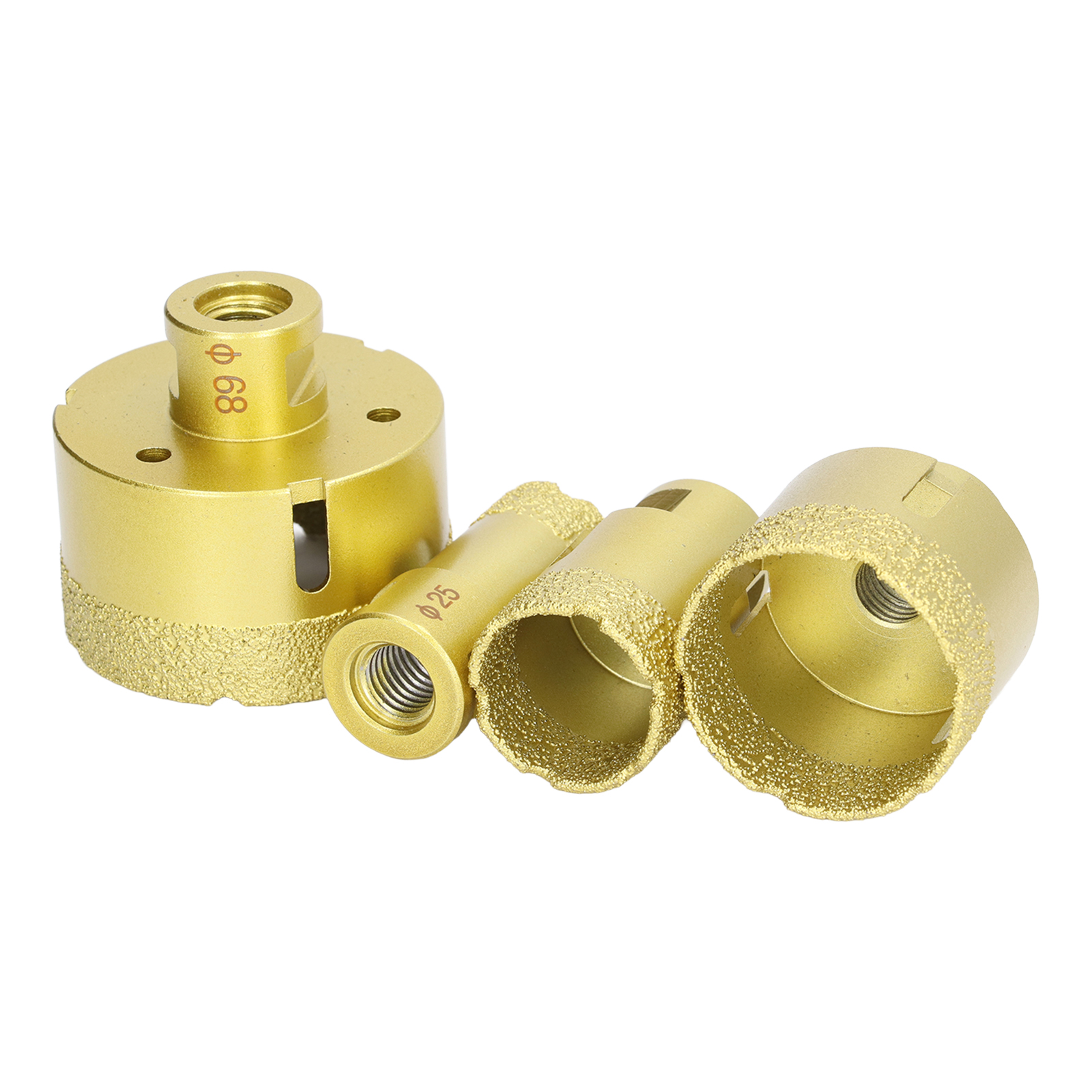 Diamantkernbohrer-set 25, 35, 50, 68 Mm M14, Lötbohrer Für Glas, Keramik, Granit, Professionelles Bohren