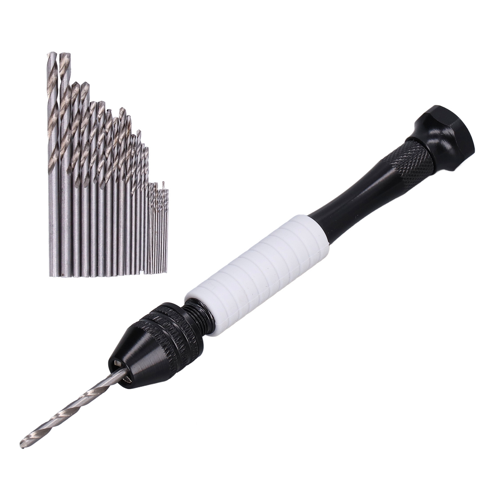 Miniatur-4-in-1-handbohrmaschine Mit 25 Hss-bohrern, Tragbares Spannwerkzeug Für Präzises Bohren, Set Mit 25 Hss-bohrern, Ergonomischer Griff, Für Den Heim- Und Heimwerkergebrauch.