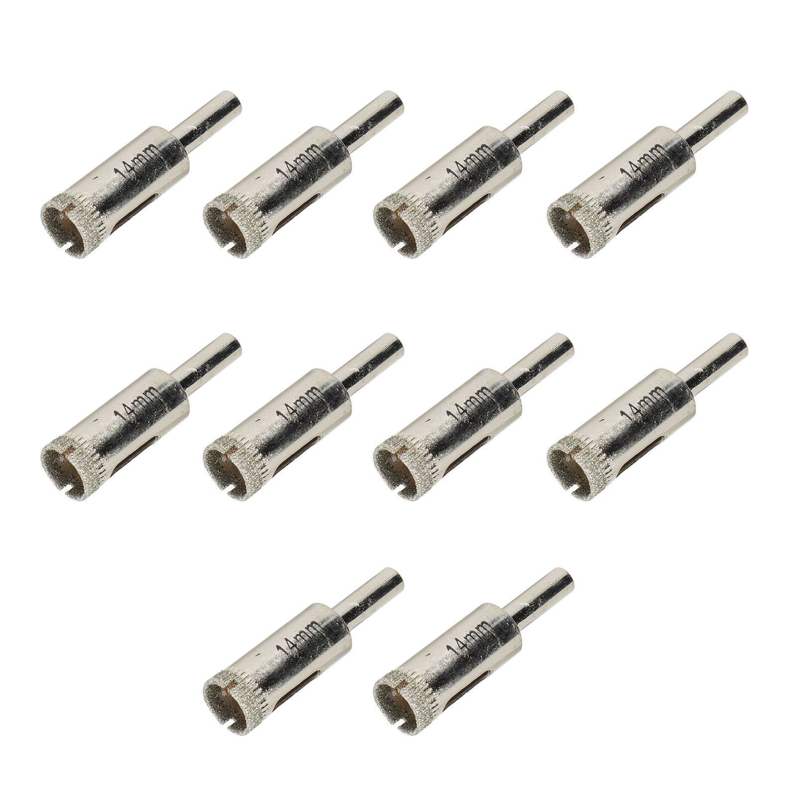 Set Mit 10 Hochdrehenden 14-mm-diamantbohrern Für Keramik- Und Marmorfliesen, Für Präzises Bohren