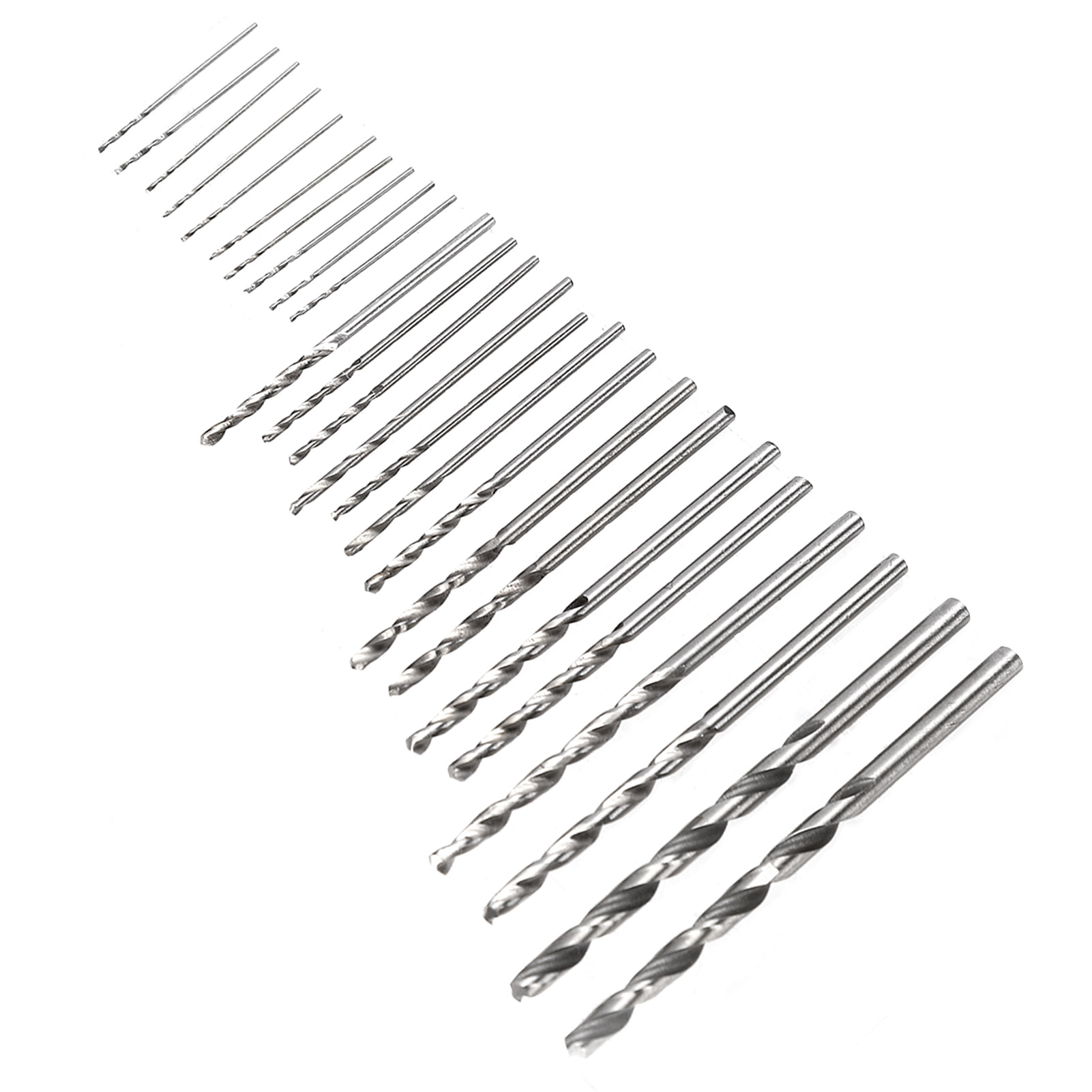 25-teiliges Mikro-spiralbohrer-set, Gerader Hss-schaft, Mini-set Für Schmuck, Uhren, Leiterplatten Und Bastelarbeiten, Ø 0,5–3 Mm