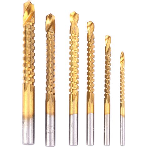 6 Hss-sägebohrer Für Die Holzbearbeitung, Bohrzubehör Für Holzbohrungen, 3–8 Mm, 6er-set