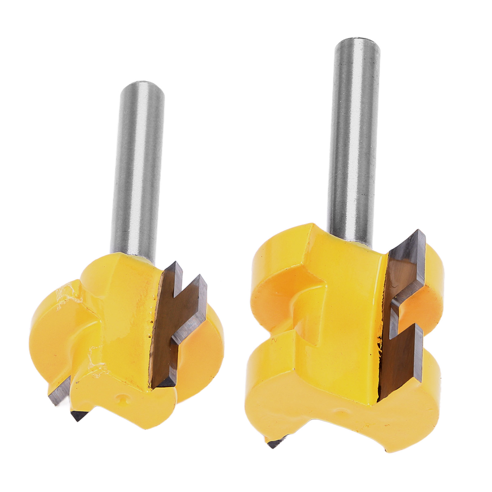Set Mit 2 T-nutfräsern, Zapfen- Und Nutfräser, Holzbearbeitungswerkzeug, 1/4 Zoll Schaft, Professionelles Schneideset.