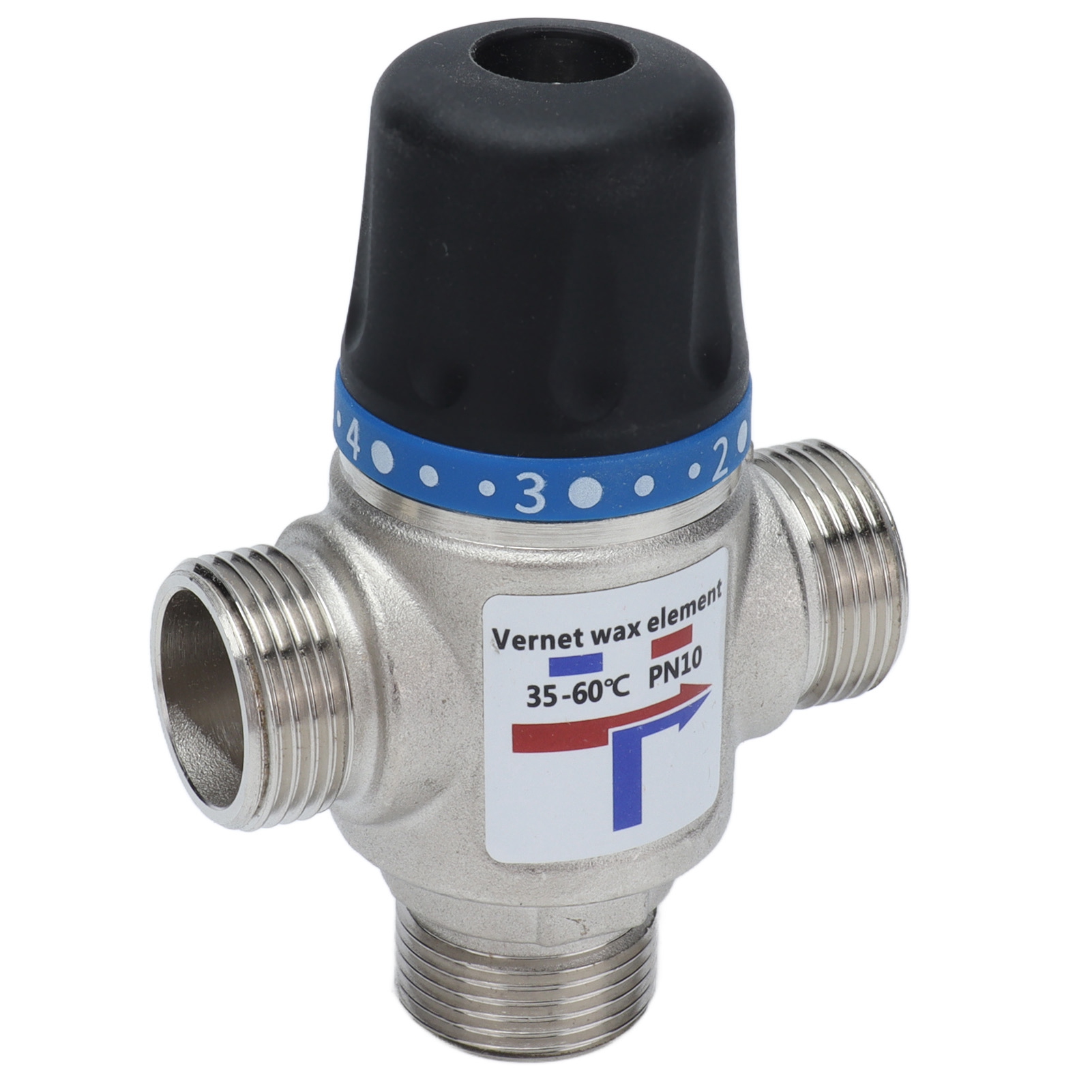 Thermostatischer Mischer Mit Automatischer Abschaltung, Hohem Durchfluss, Temperaturregelung, G3/4-anschluss Und Sicherheitsvorrichtung