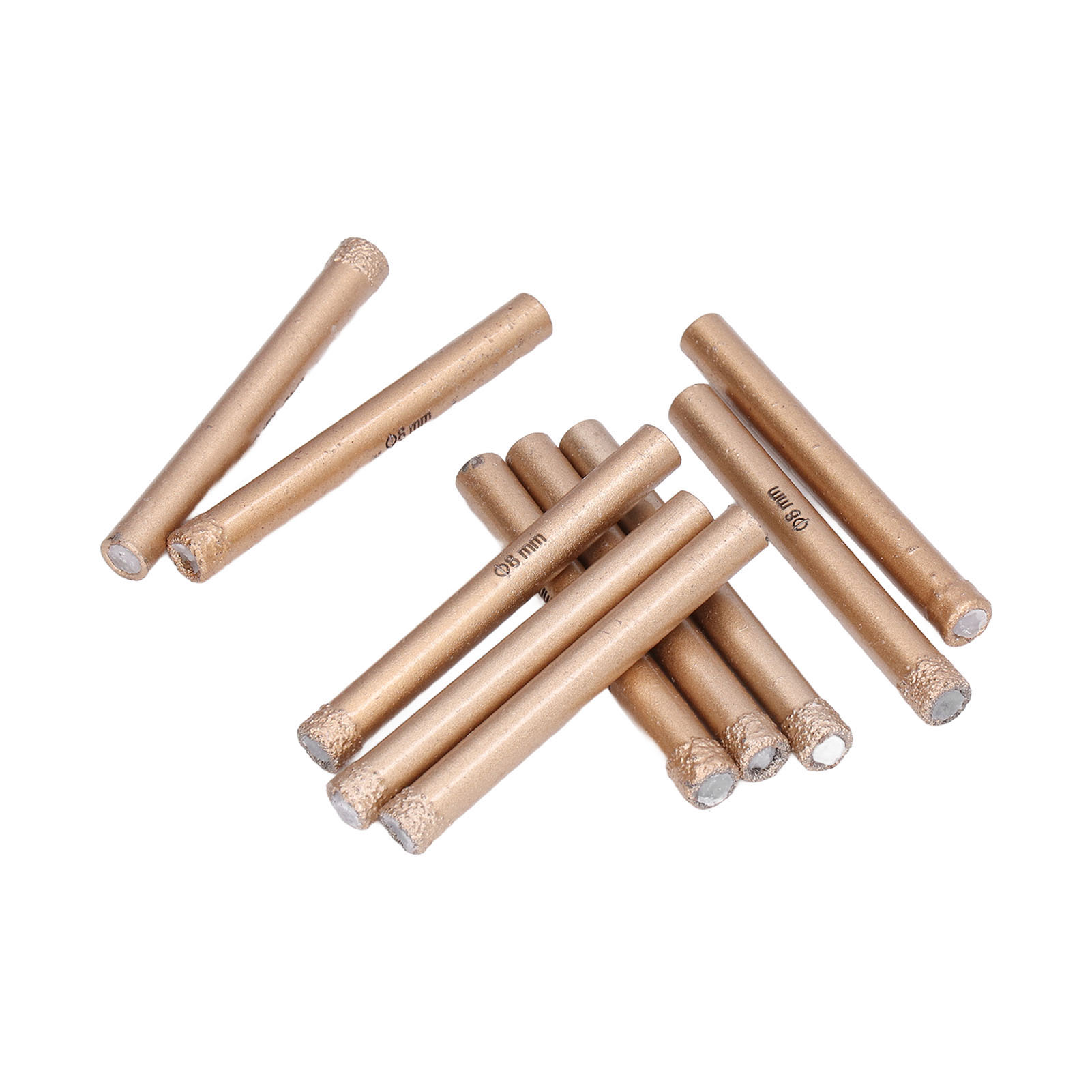 10 Runde Diamant-kernbohrer Mit Griff Zum Bohren Von Keramik, Marmor Und Stein, 8-mm-packung