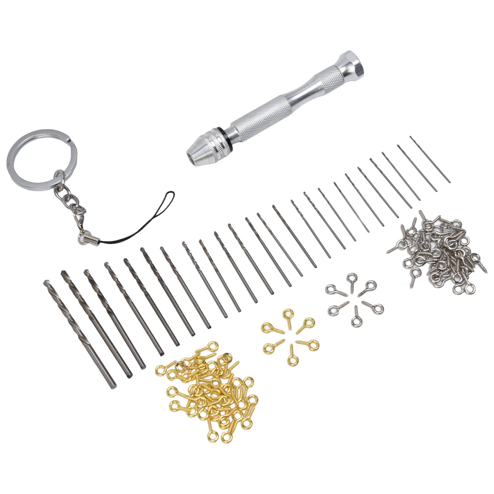 Set Mit 126 Handbohrern, Schlüsselanhänger, Heimwerker-montageset