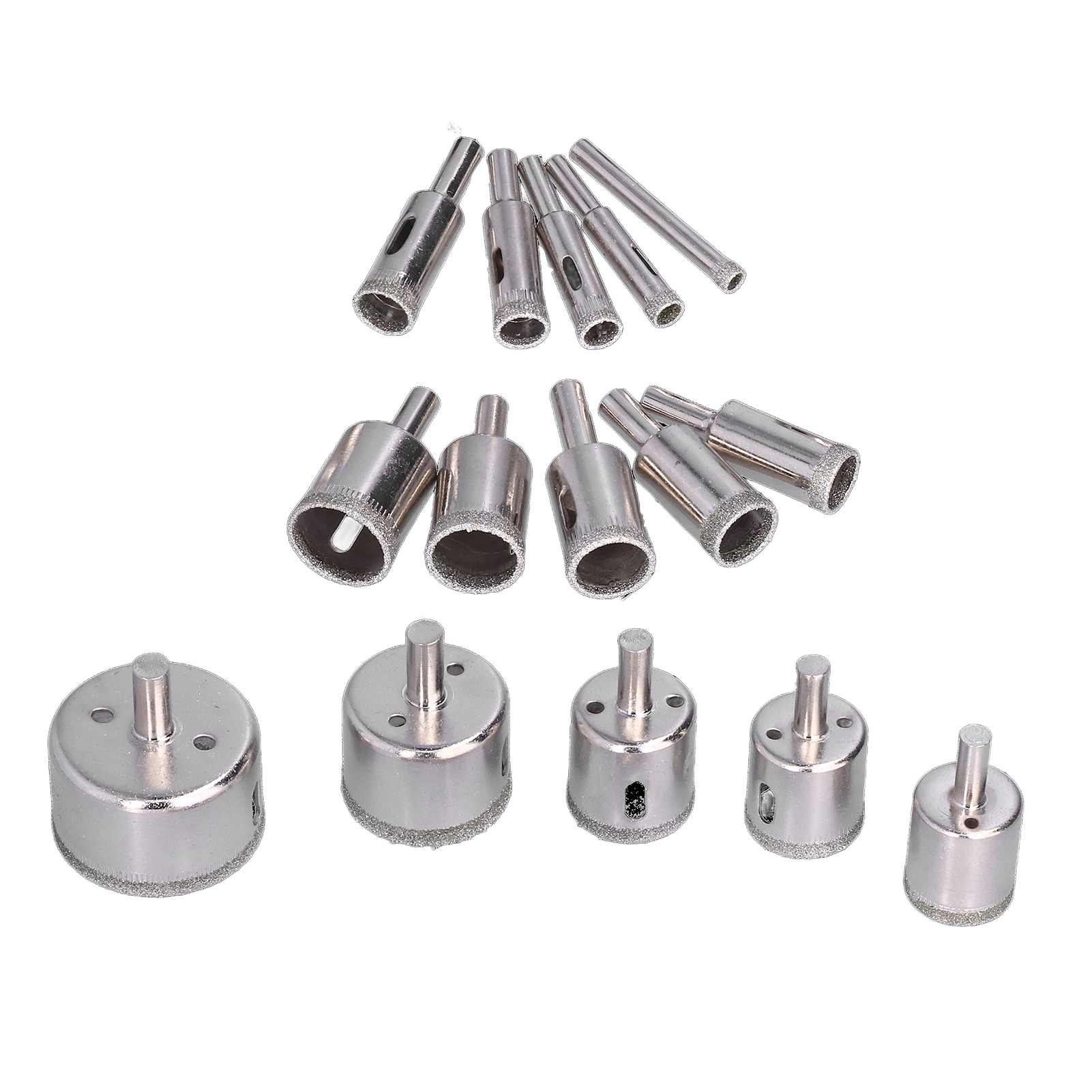 Set Mit 15 Diamant-kernbohrern, 6–50 Mm, Schnellöffnung, Hohes Drehmoment, Zum Bohren Von Marmor Und Fliesen, Professionelles Bohrwerkzeug