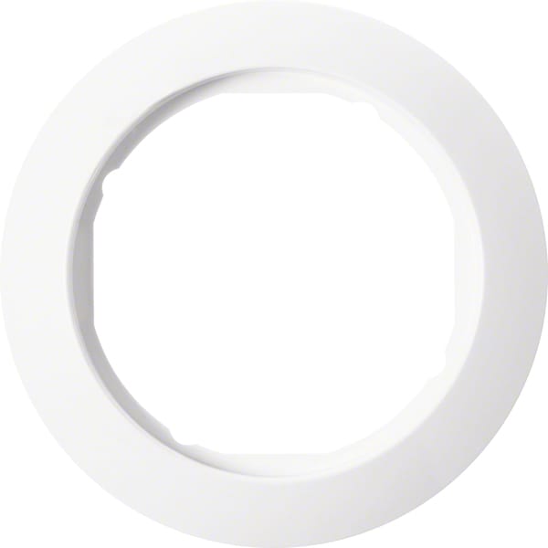 Berker Rahmen 1f. pws mit Ausschnitt D58mm 138209