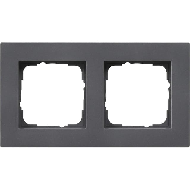 Gira Abdeckrahmen 2fach anth 0212235