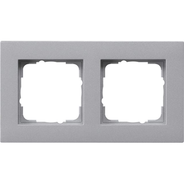 Gira Abdeckrahmen 2fach alu 0212255