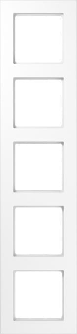 Jung Rahmen 5-fach waage/senkrecht A 5585 BF WW - A5585BFWW