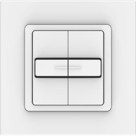 Somfy Zweifach-Rollladenschalter inkl. Rahmen 1800506