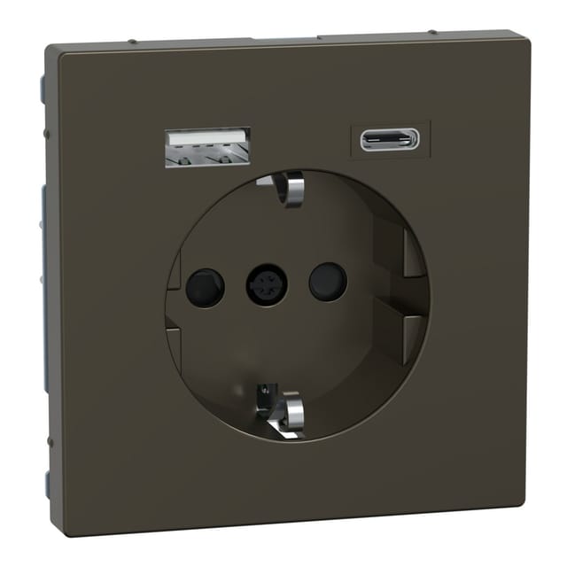 Merten Schuko Steckdose mit USB Ladegerät MEG2367-6052