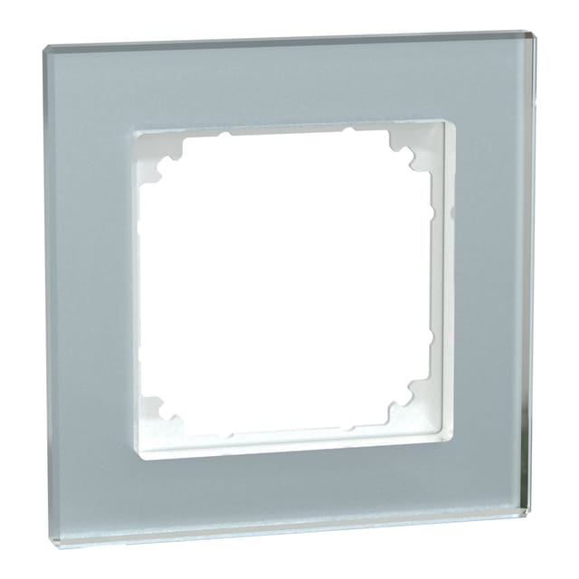 Merten Echtglasrahmen 1-fach Kristallweiß M-Plan MEG4010-2320