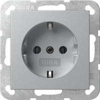 Gira Steckdose o.Kr. Alu 446626 Bild 2