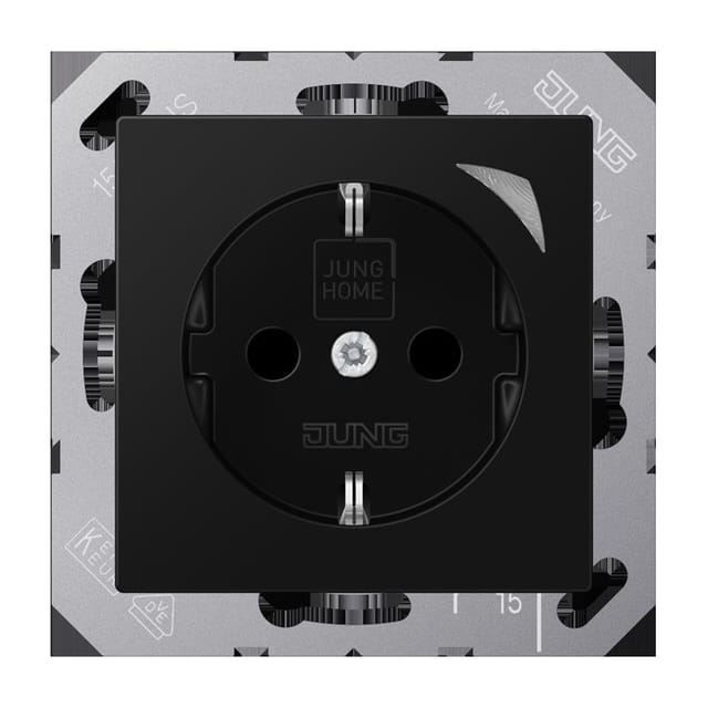 Jung SCHUKO Steckdose HOME BT A 1521 SE SWM - BTA1521SESWM