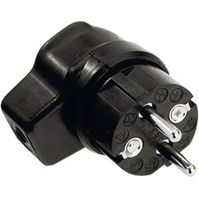 Bachmann Vollgummi-Winkelstecker sw 919.171 - 919171