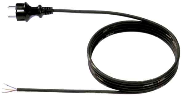 Bachmann Schutzkontakt-Zuleitung 16A/250V,5m,sw 321.176 - 321176
