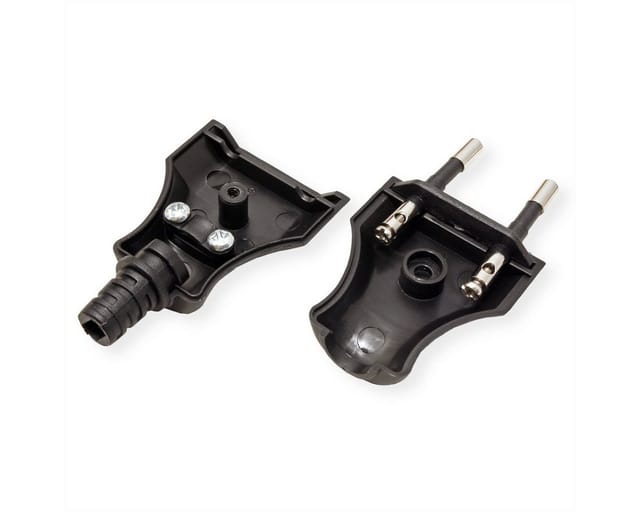 Bachmann Euroflachstecker sw, m.Schraubanschl. 900.002 - 900002
