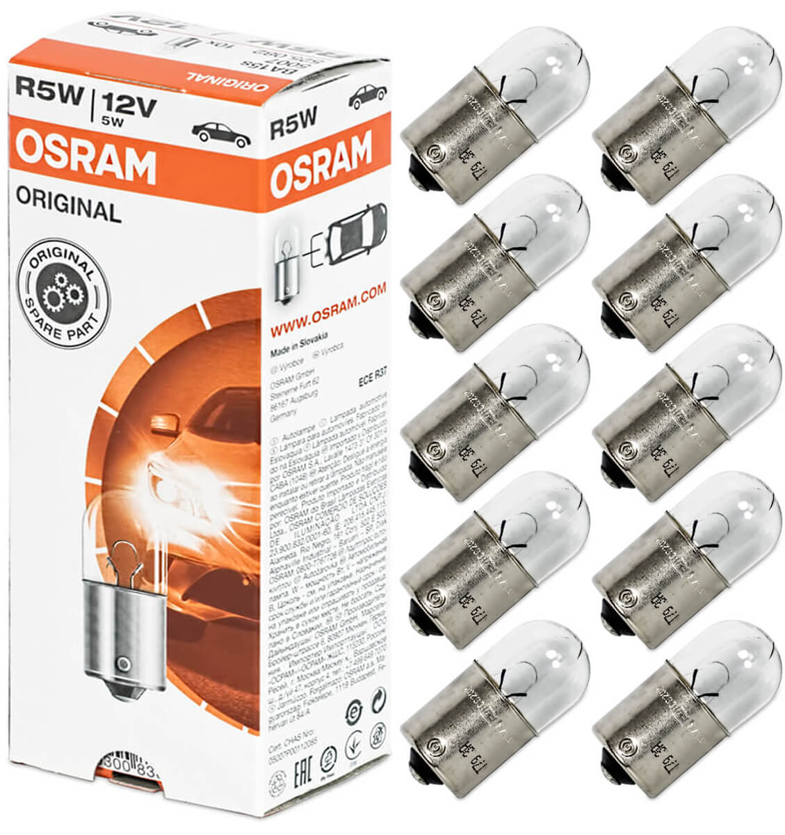 Osram Kugellampe 5W 12V Ba15s 5007 - 4050300838427