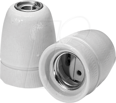 Houben Fassung E27 Porz,ws,3-tlg,M10x1 535685