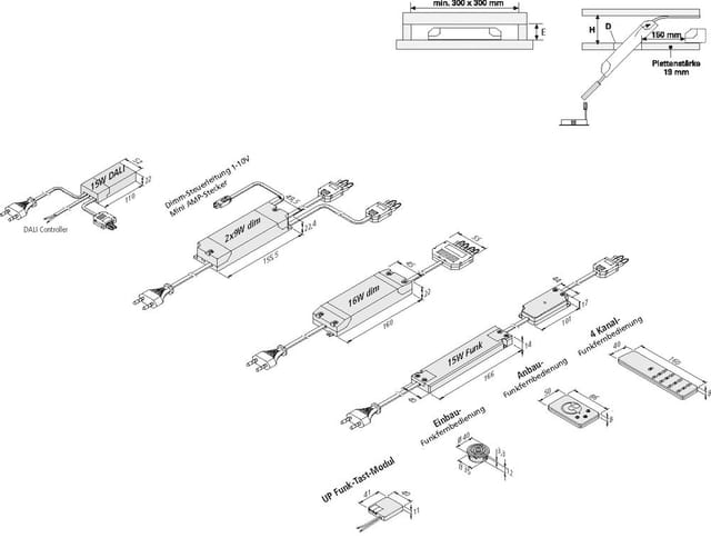 Hera LED-Trafo 350mA 9W 61500300904