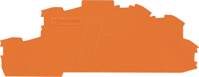 WAGO GmbH &amp; Co. KG Abschluss-/Zwischenplatte 0,8 mm dick orange 2003-6692