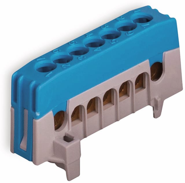 Pollmann Nullleiterklemme blau N7-F2 BL - 2020266