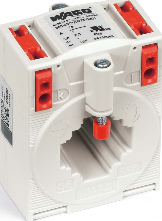 WAGO GmbH &amp; Co. KG Aufsteck-Stromwandler 150A/5A 855-305/150-501
